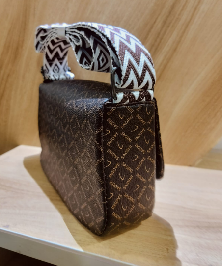 Brown sling bag with Belt