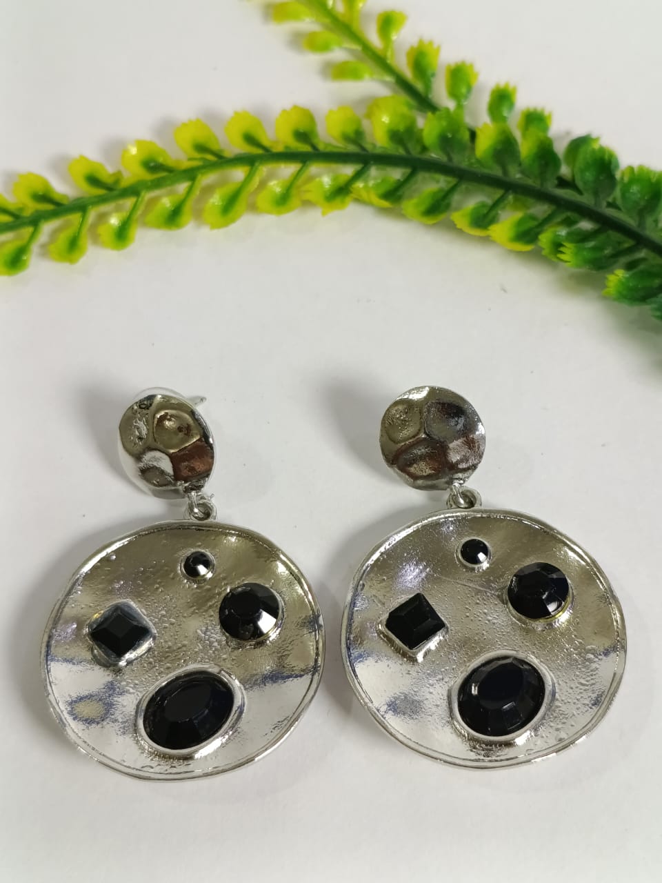 Wincham Fashion House Earrings with Stone Beded Drop