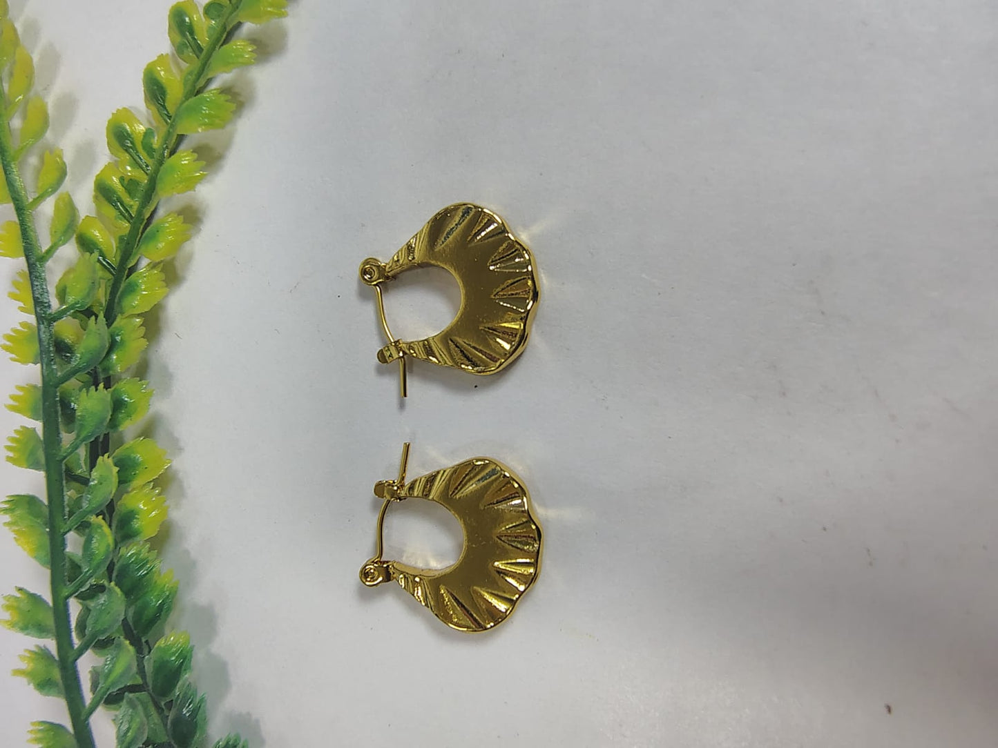 Gold-toned hoops