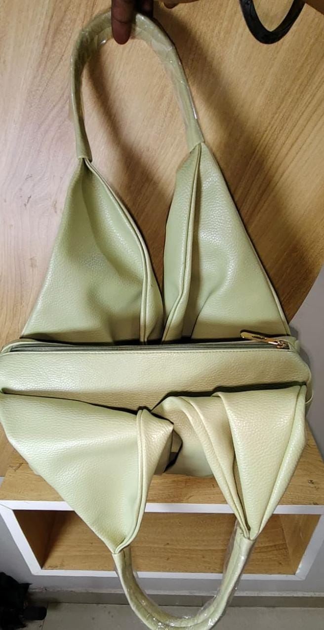 Wincham Fashion House women's tote shoulder bag olive green with zippered top and soft leather texture