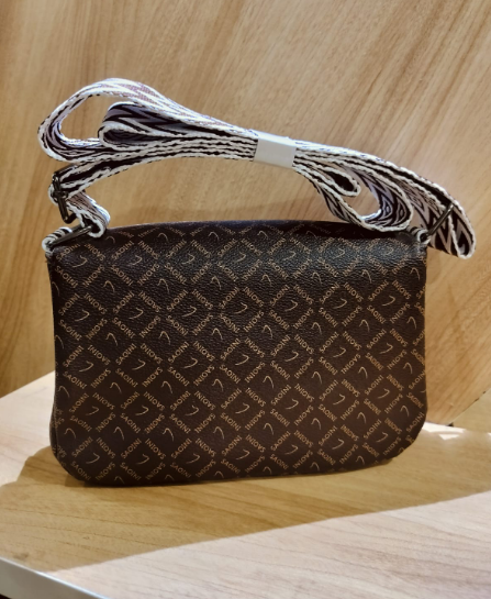 Brown sling bag with Belt