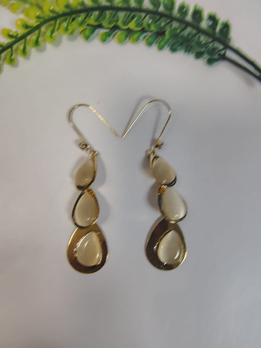 The Selene Triple-Drop Earrings