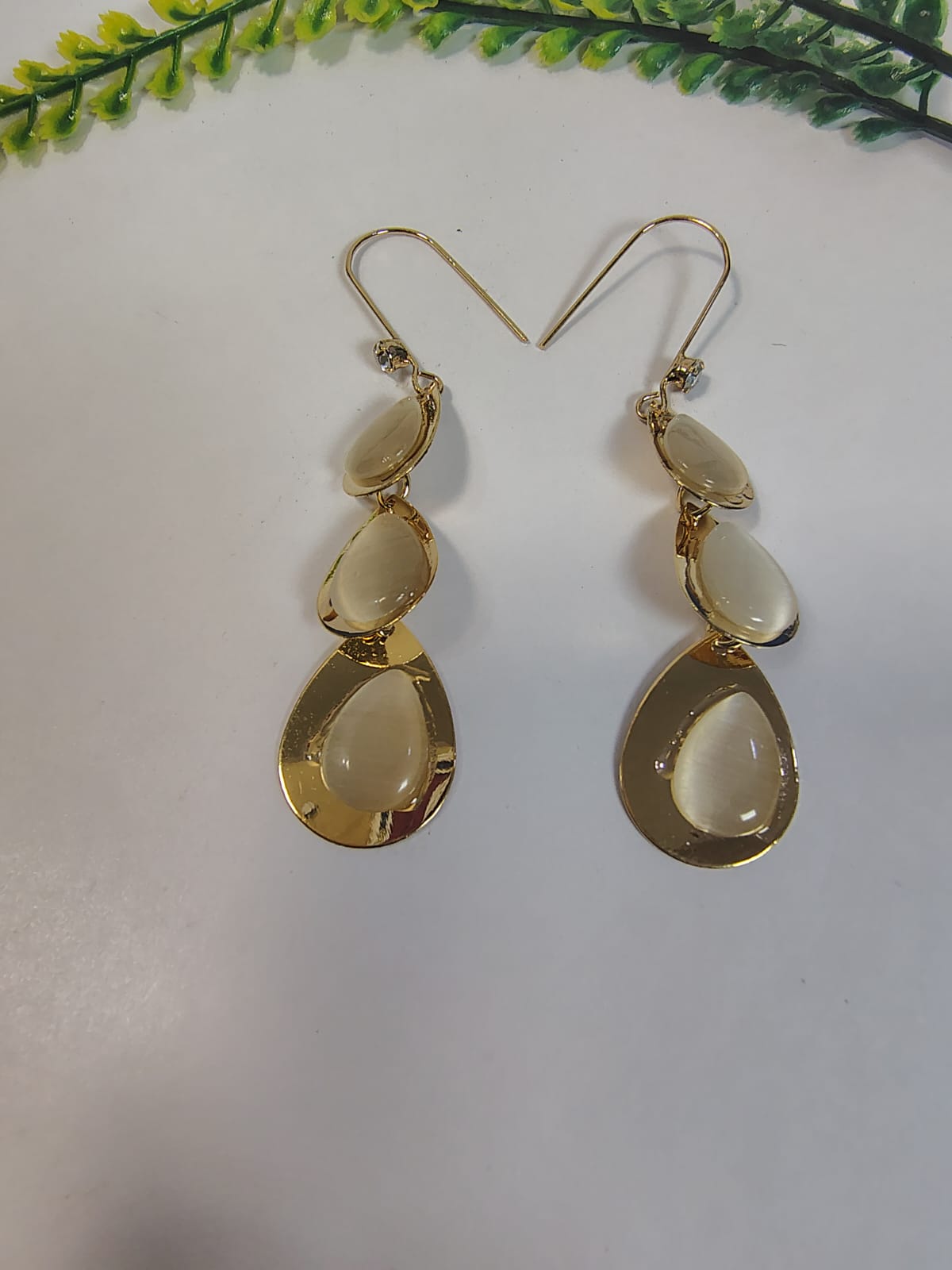 The Selene Triple-Drop Earrings