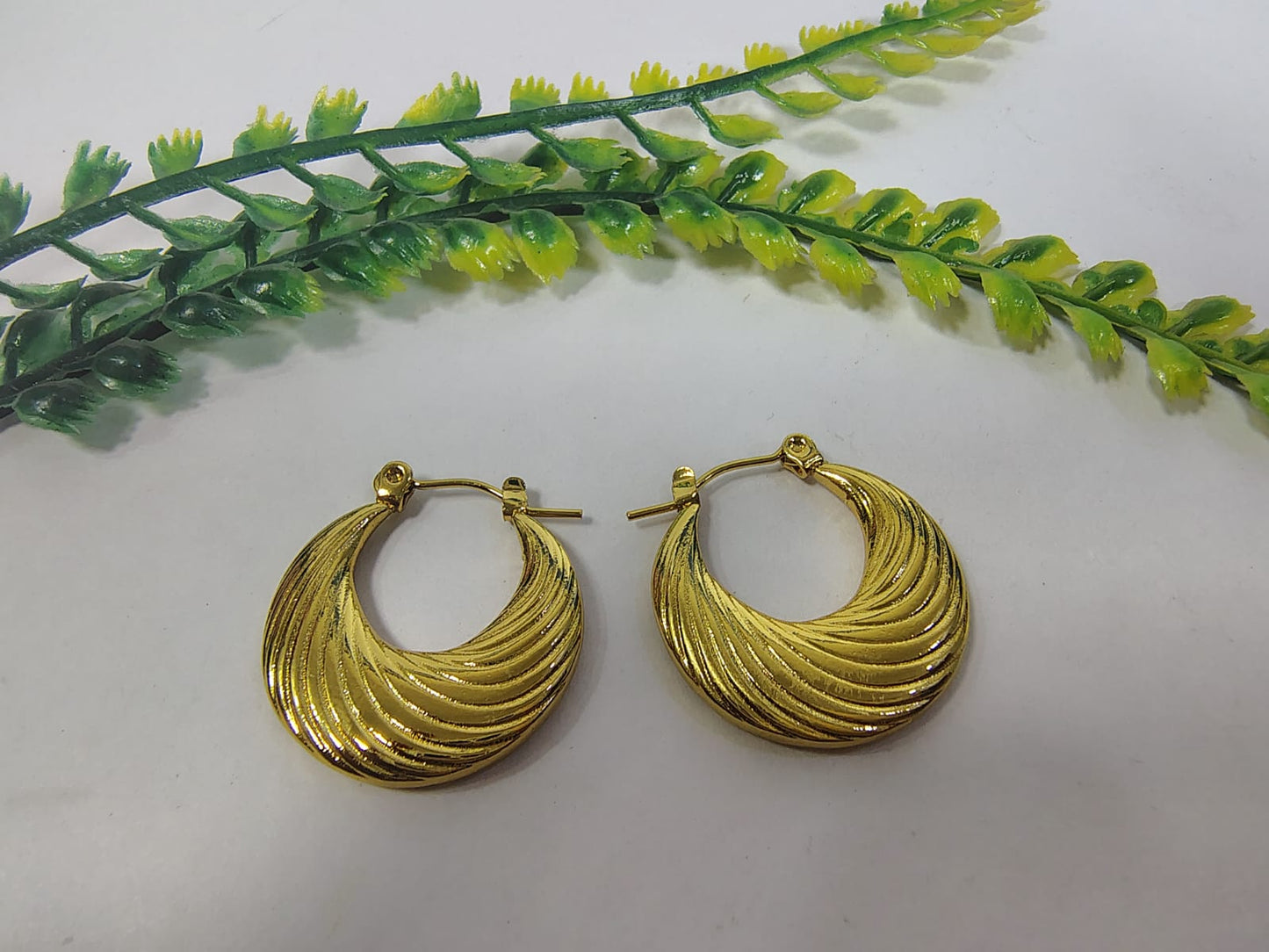 Gold-toned hoops