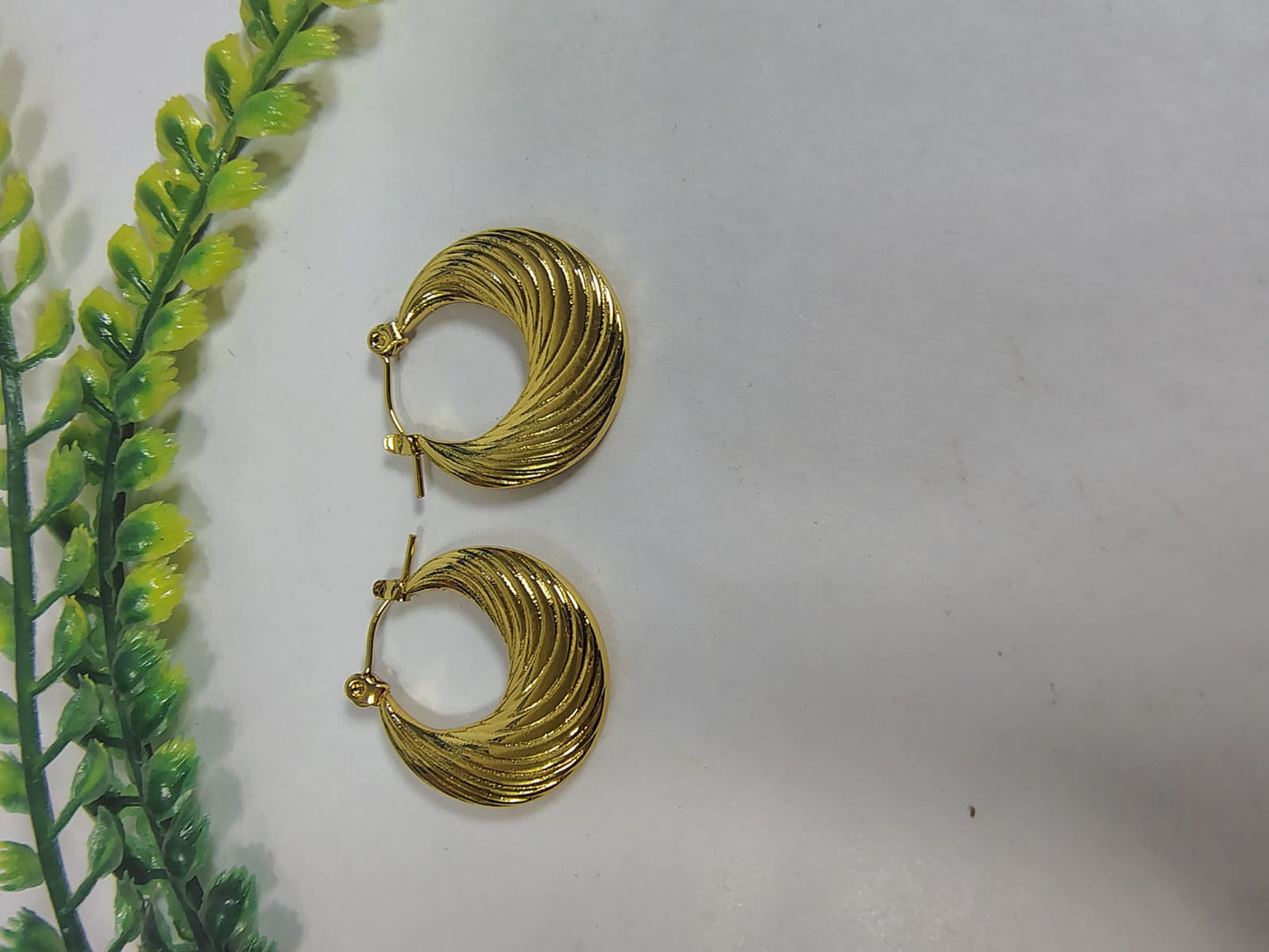 Gold-toned hoops