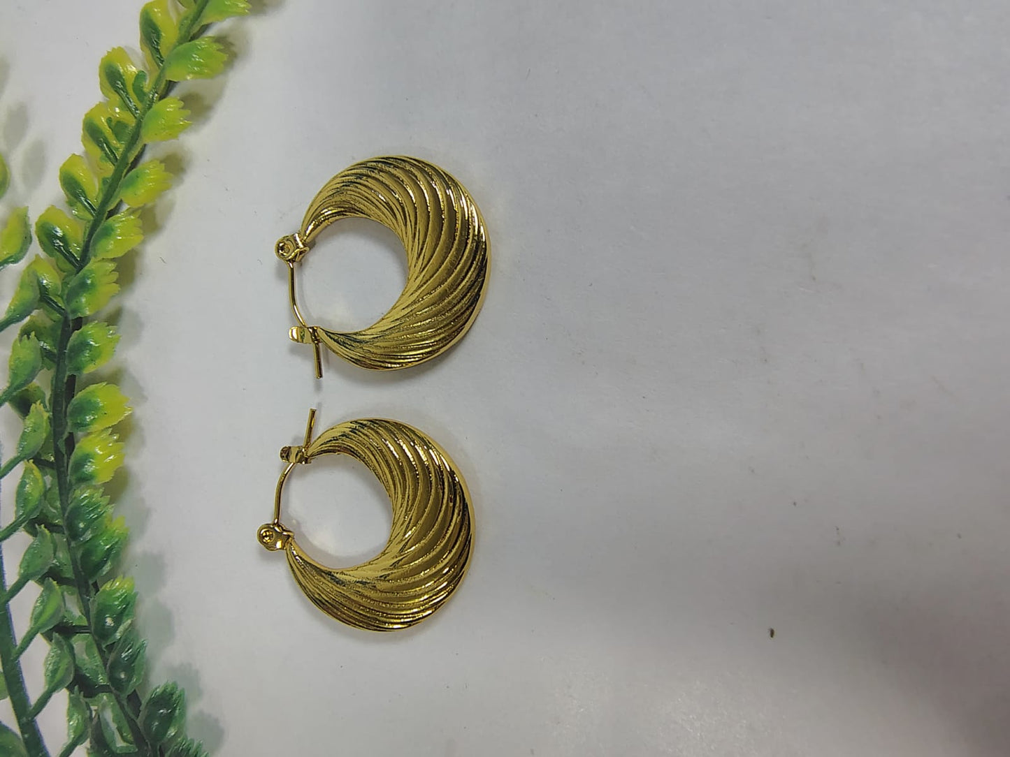 Gold-toned hoops