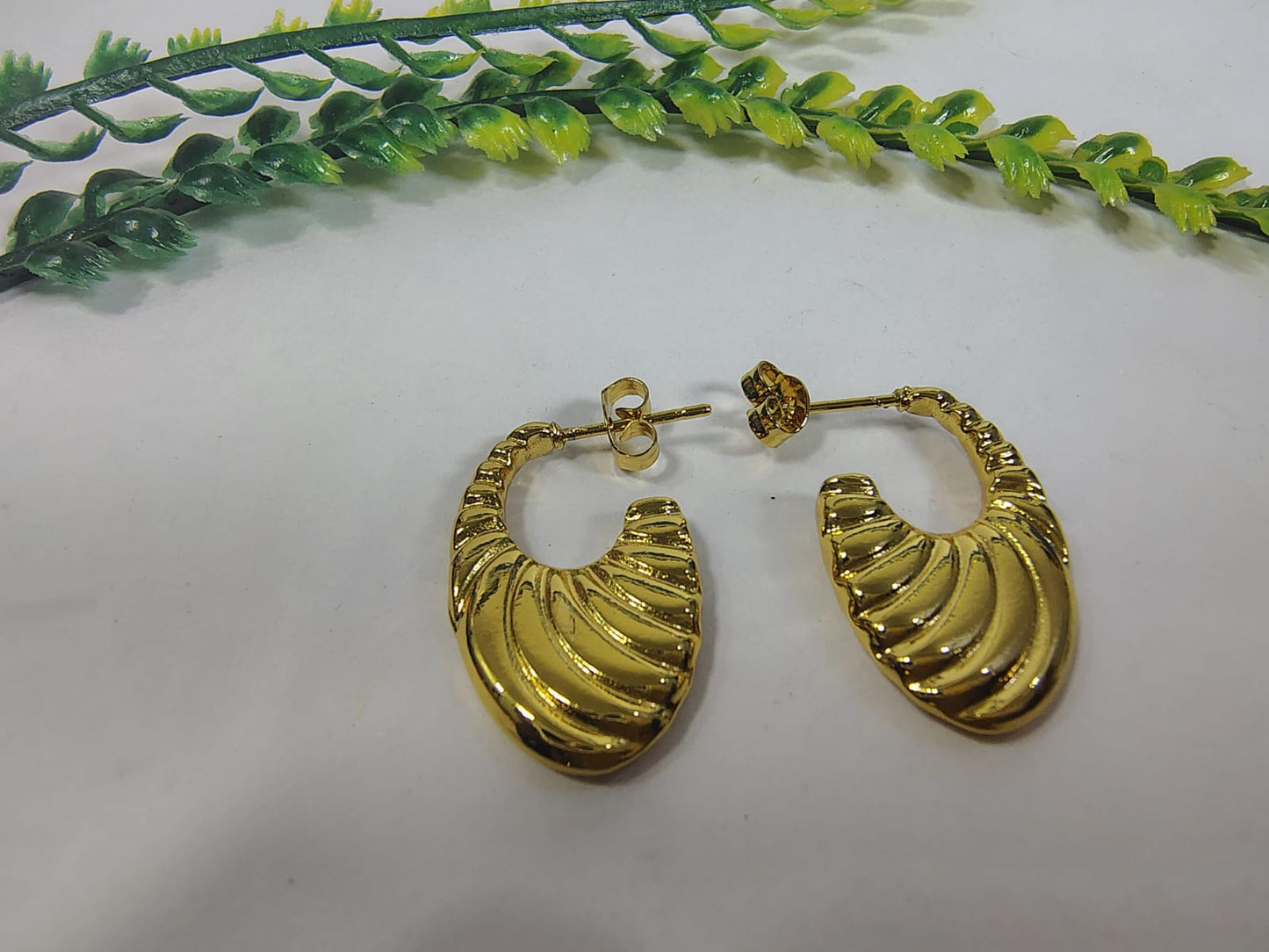 Gold-toned hoops