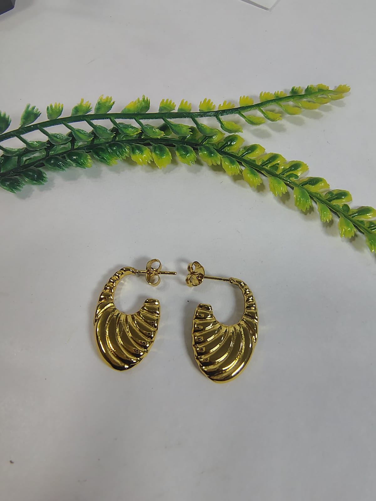 Gold-toned hoops