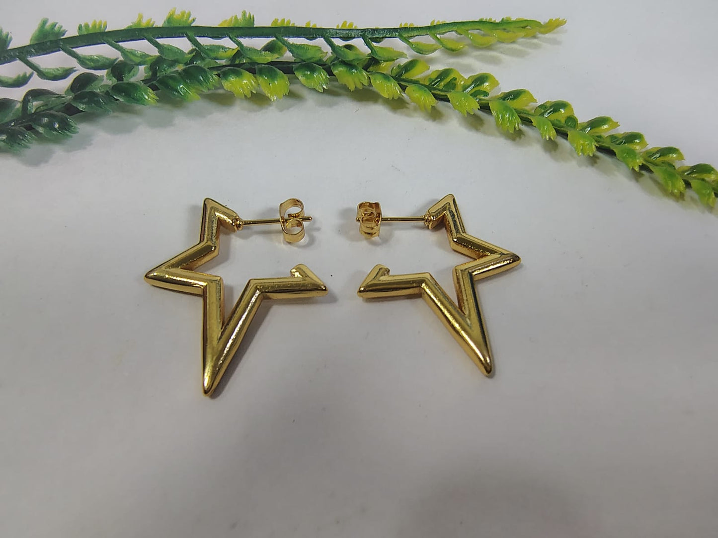 Gold-toned hoops