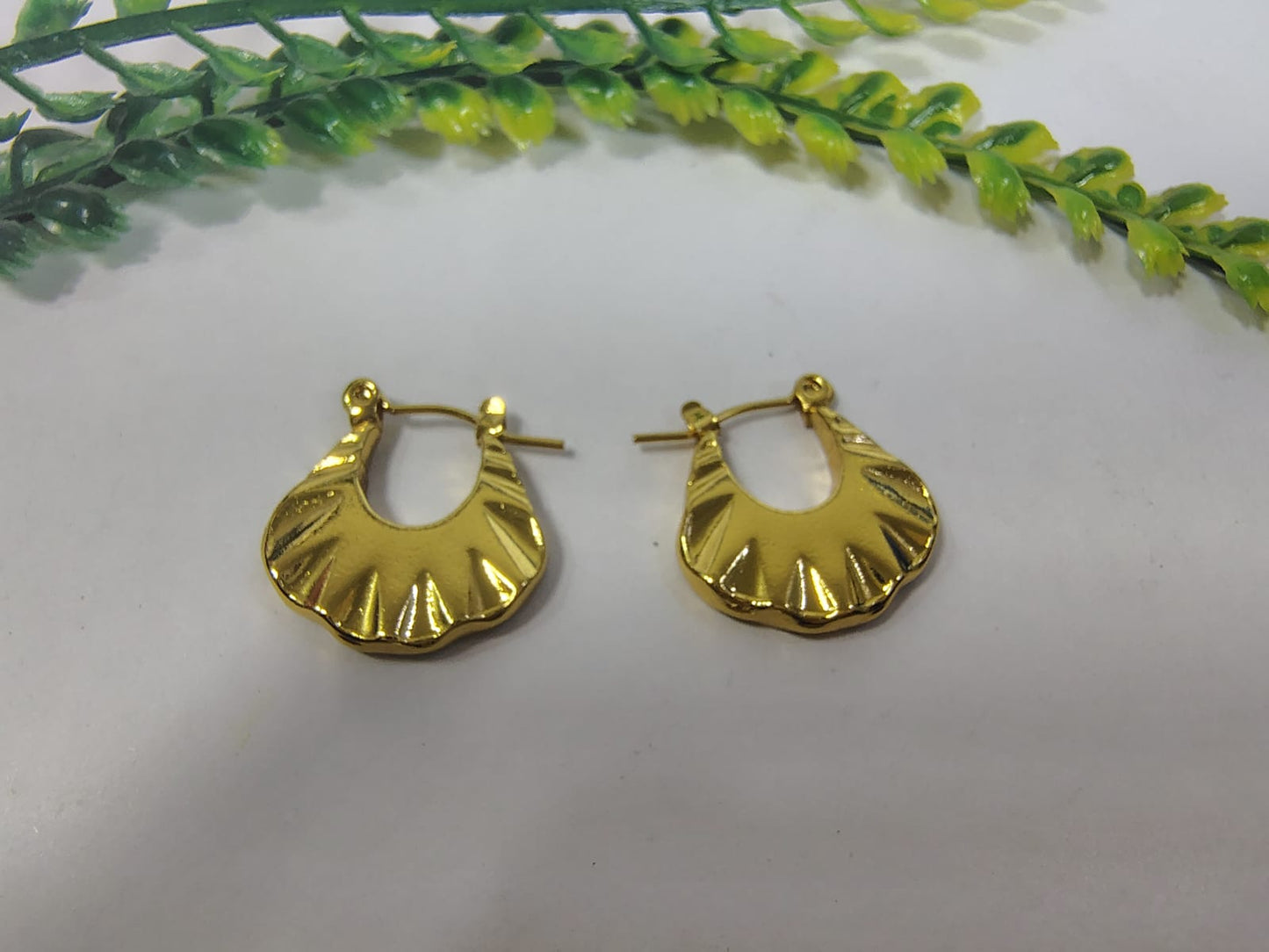 Gold-toned hoops