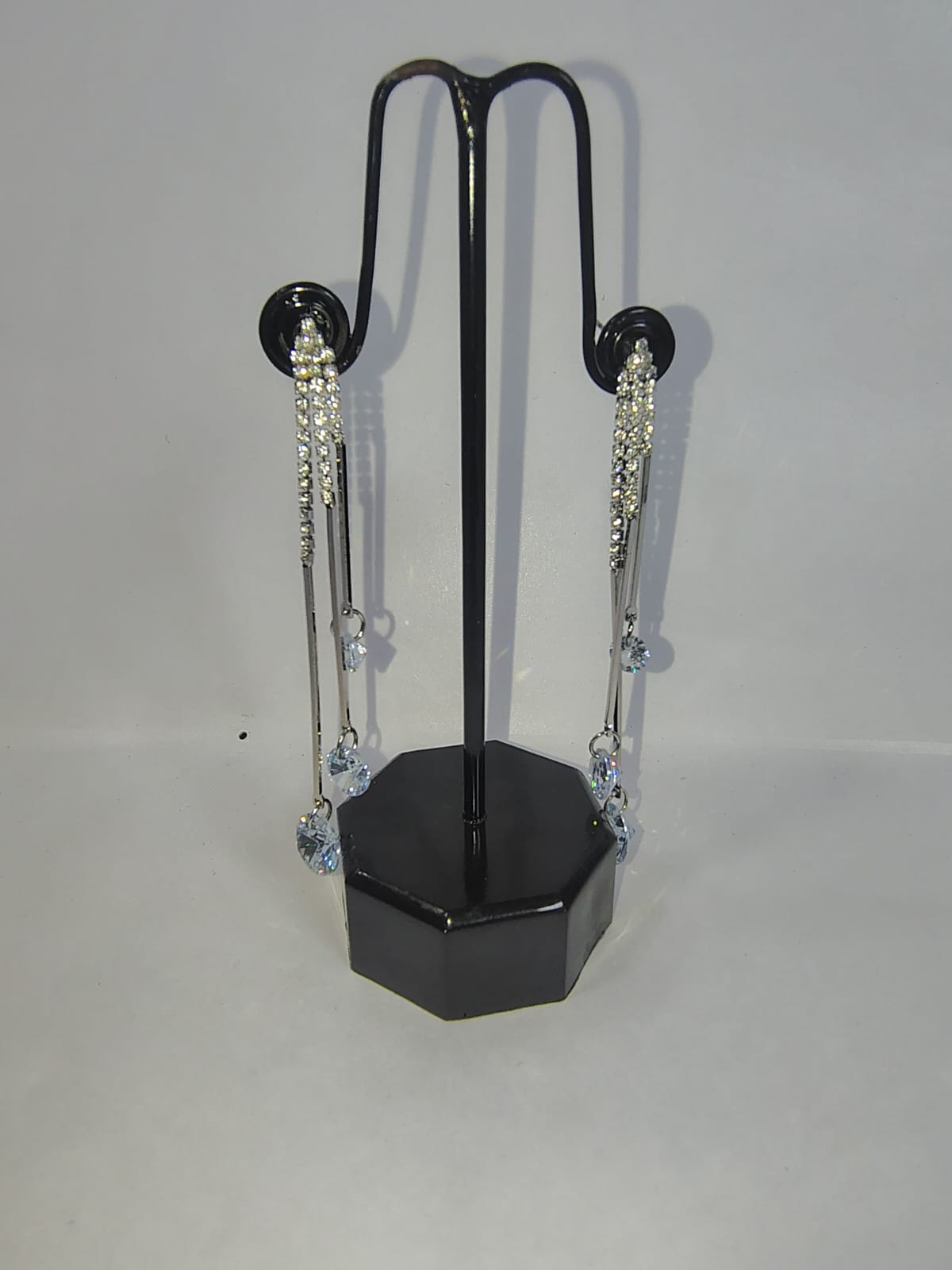 silver crystal drop