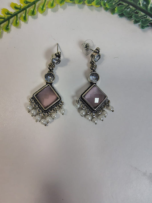 Wincham Fashion House Dangle Earrings with Pearls featuring decorative gemstones and elegant design