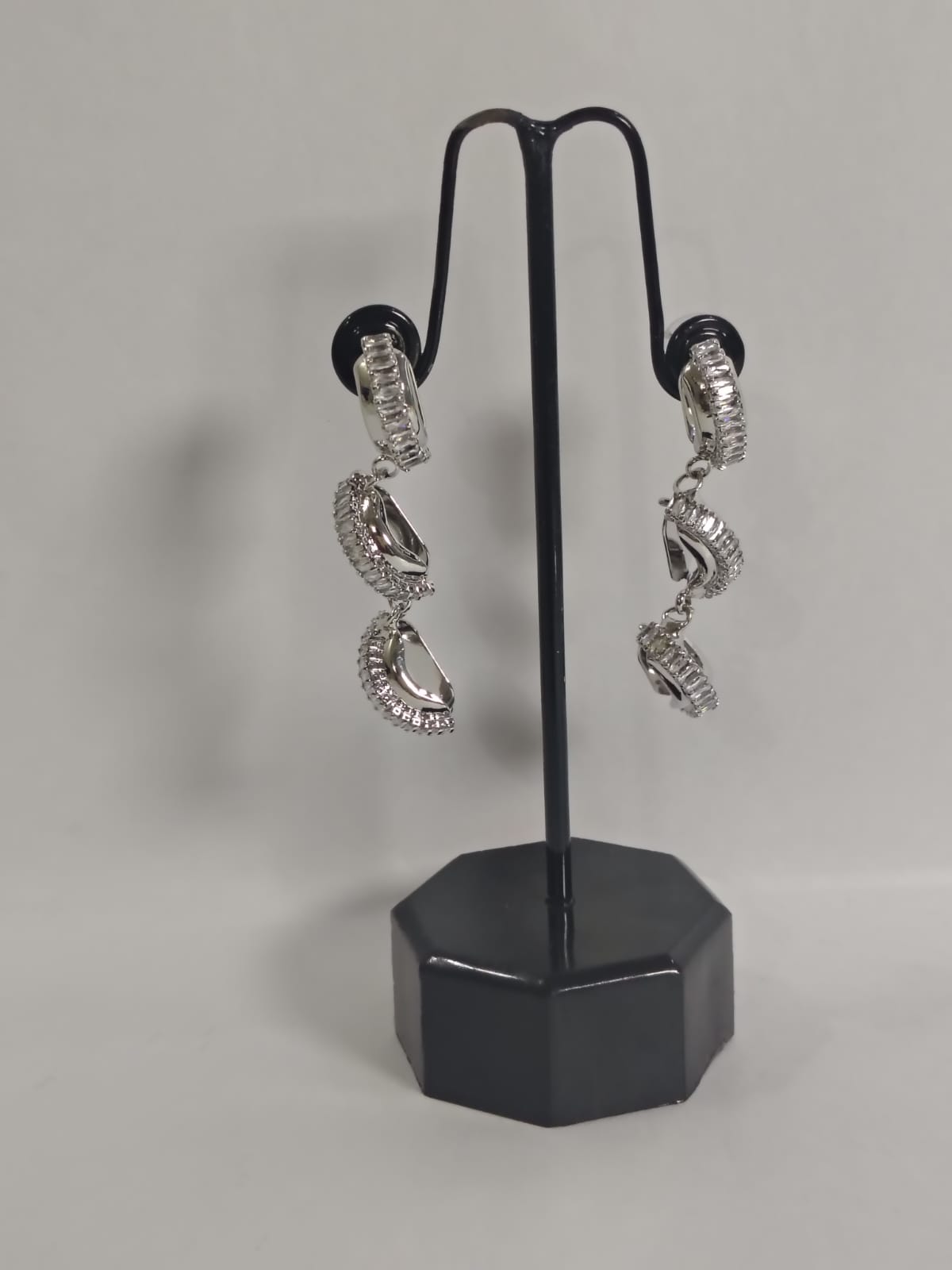 Wincham Fashion House Silver Drop Earrings with Elegant Design