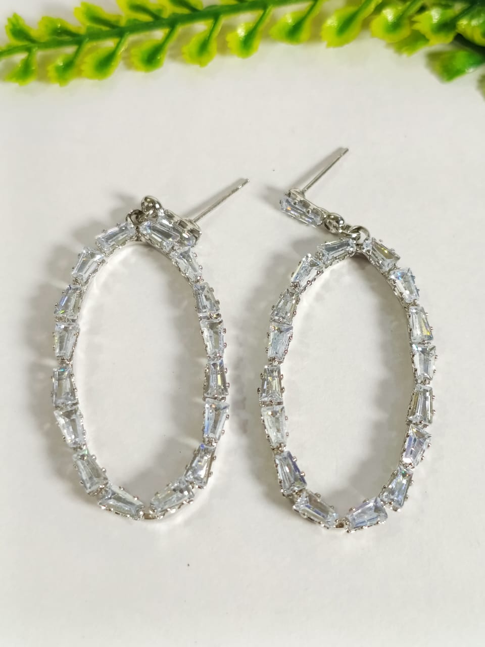 Elegant earrings sea glass design with sparkling silver accents for a chic look