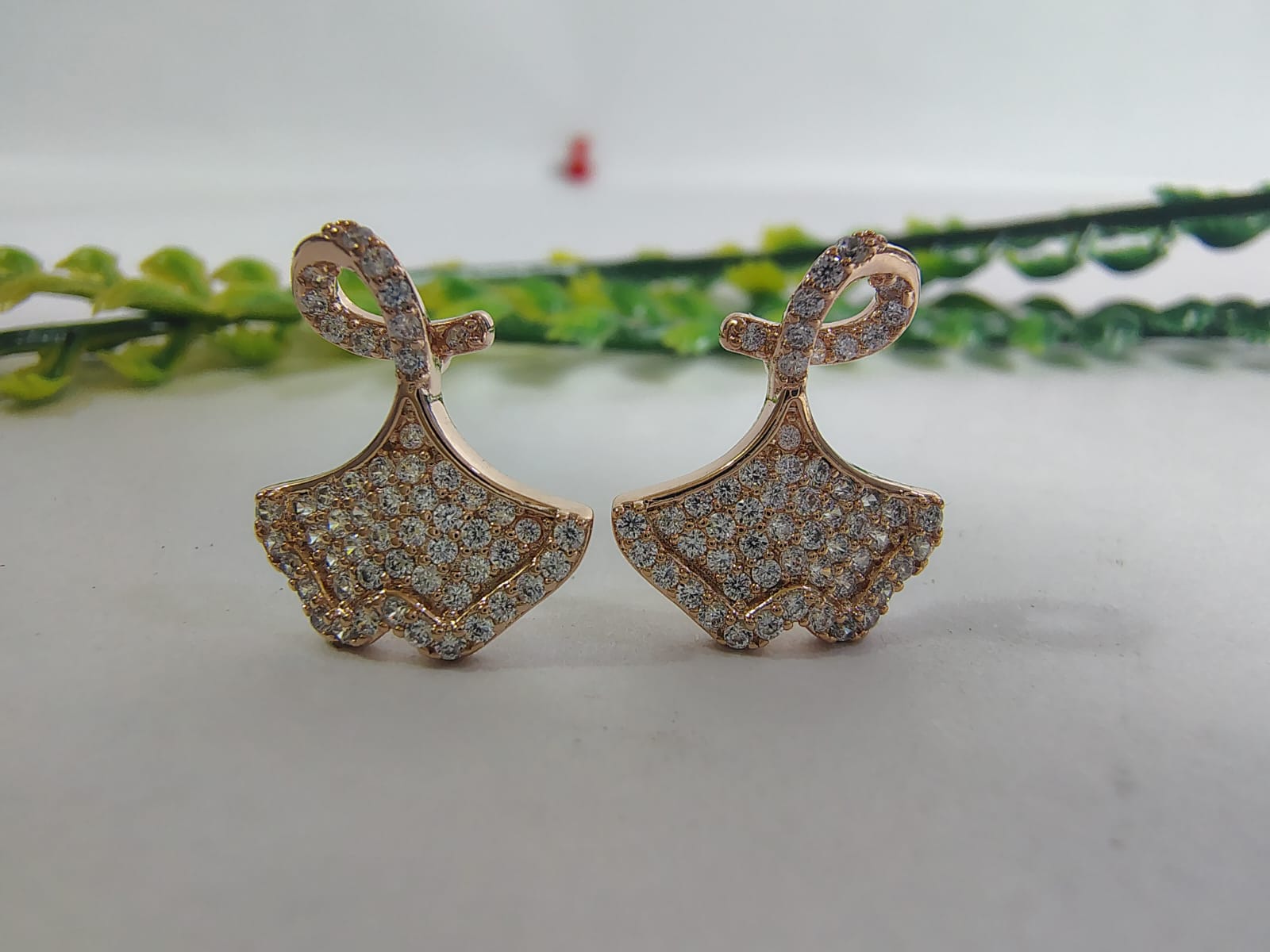 Elegant Wincham Fashion House earrings with sparkling stones, perfect for women tops korean outfits